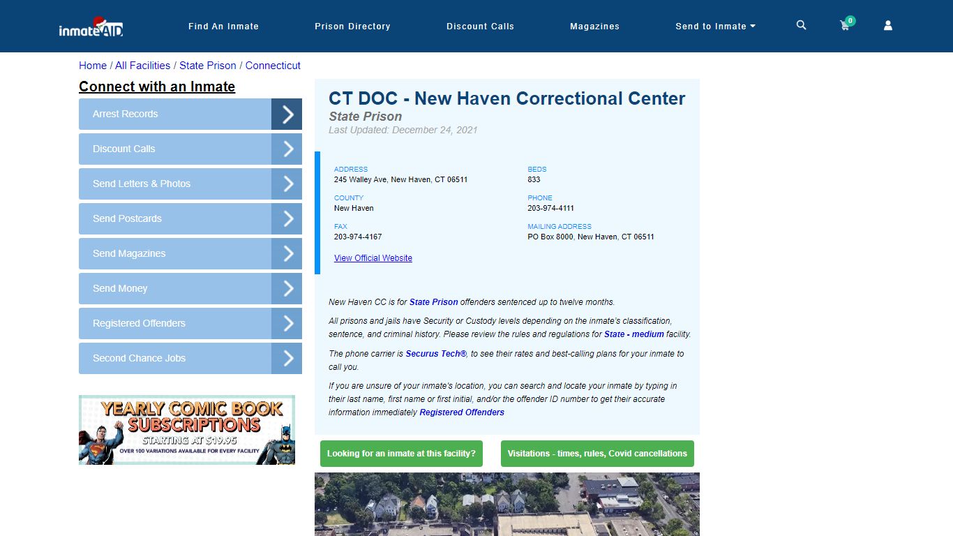 CT DOC - New Haven Correctional Center - InmateAid